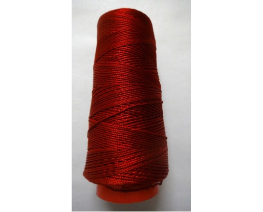TURKEY RED - 275+ Yards Viscose Rayon Art Silk Thread Yarn - Embroidery Crochet Knitting Lace Trim Jewelry